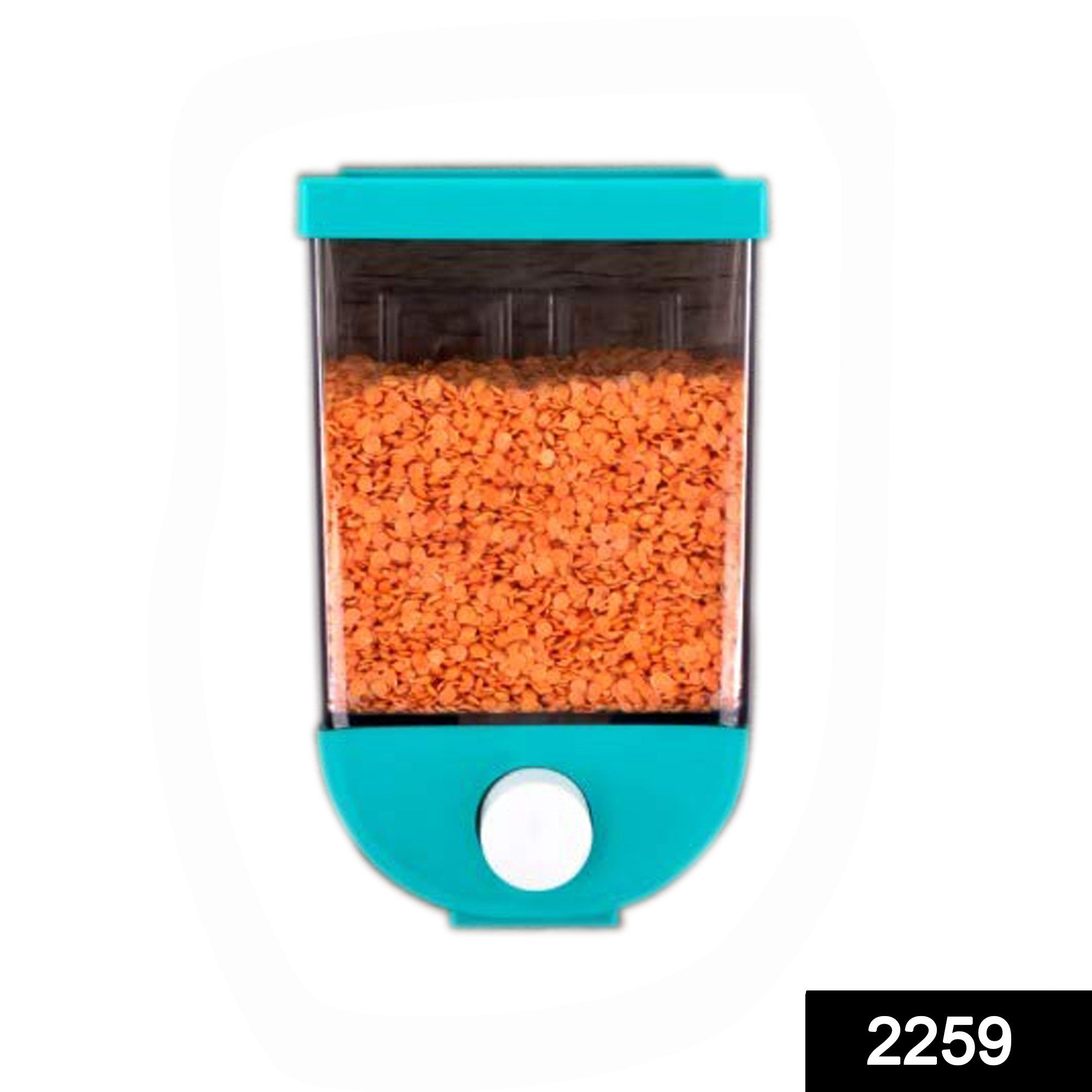 2259 Wall Mounted Cornflakes/Cereal/Pulses/Beans - 1100 ml (assorted color) (1Pc) - SkyShopy 2259 Wall Mounted Cornflakes/Cereal/Pulses/Beans - 1100 ml (assorted color) (1Pc) - SkyShopy